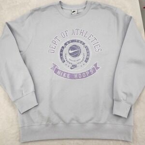 Nike Hoops Club Vintage Basketball Crewneck Sweatshirt Adult Unisex Size XL New